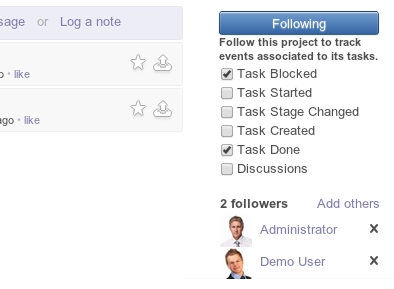 Odoo image and text block