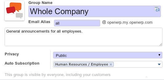 Odoo image and text block