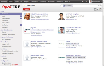 Odoo image and text block