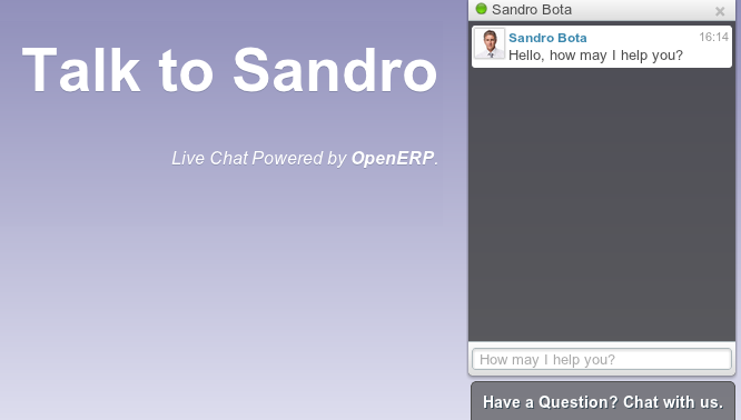 Odoo image and text block