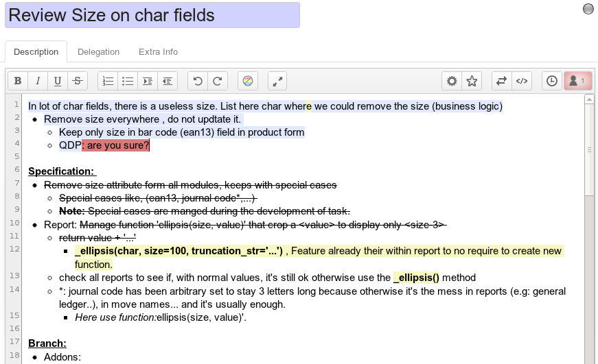 Odoo image and text block