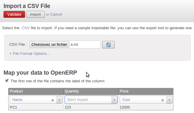Odoo image and text block
