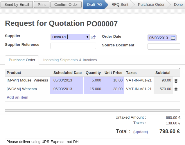 Odoo image and text block
