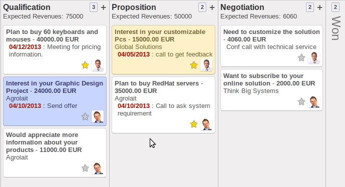 Odoo image and text block