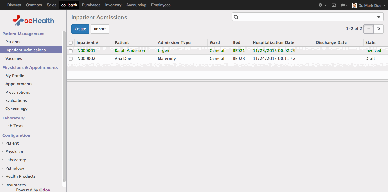 Odoo image and text block